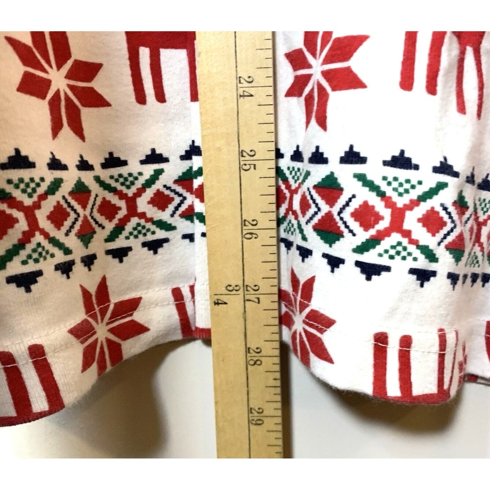 Hanna Andersson Pajama Top Womens XXL Reindeer Christmas PJ Holiday Red White - Picture 6 of 9